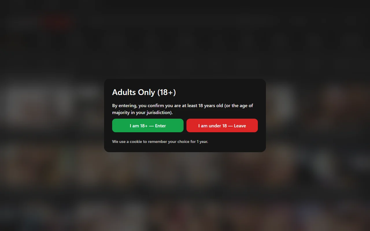 Screenshot: Saintporn Website Review Screenshot of Saintporn Website Review